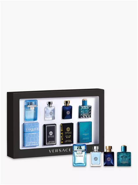 versace mini deluxe cologne set|versace mini aftershave set.